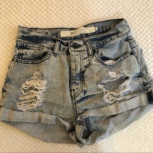 Brandy Melville destroyed denim shorts